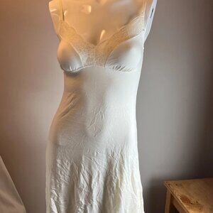 Samantha Chang Babydoll Women's Sexy Lingerie Ivory Pearl Slip Dress